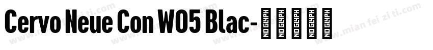 Cervo Neue Con W05 Blac字体转换